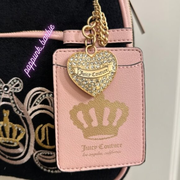 Juicy Couture‎ Lovers Club Liquorice Pink Dia Backpack NWT main image 12